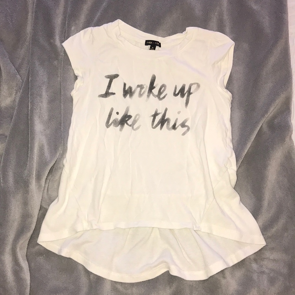 White girls short sleeve top size M